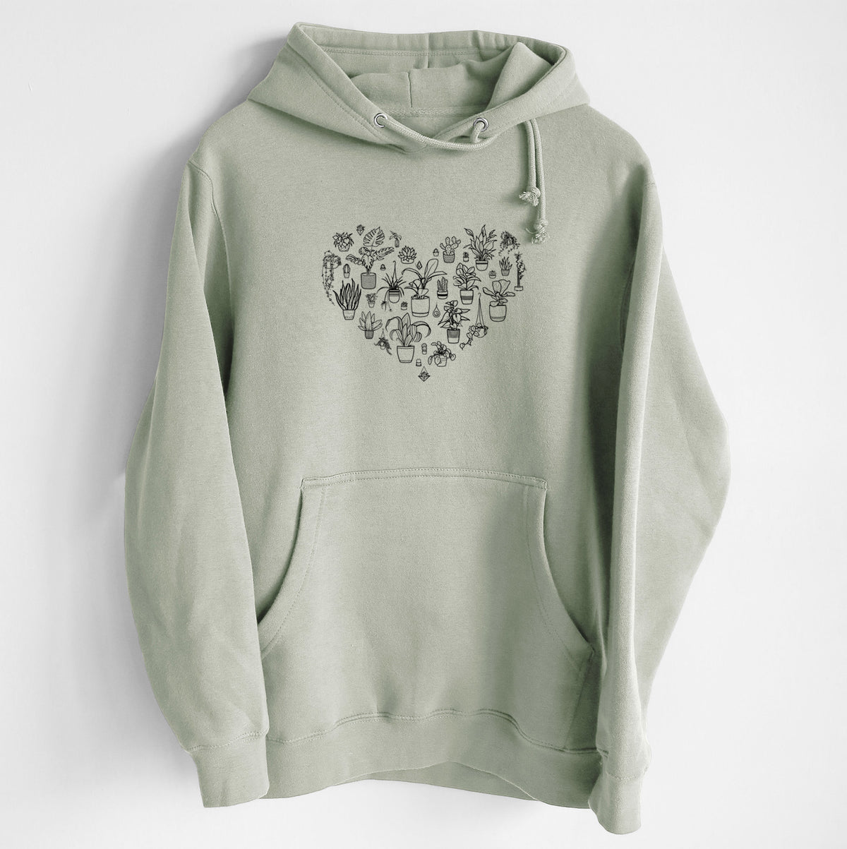 Heart Full of House Plants - Heavyweight Fleece Hoodie