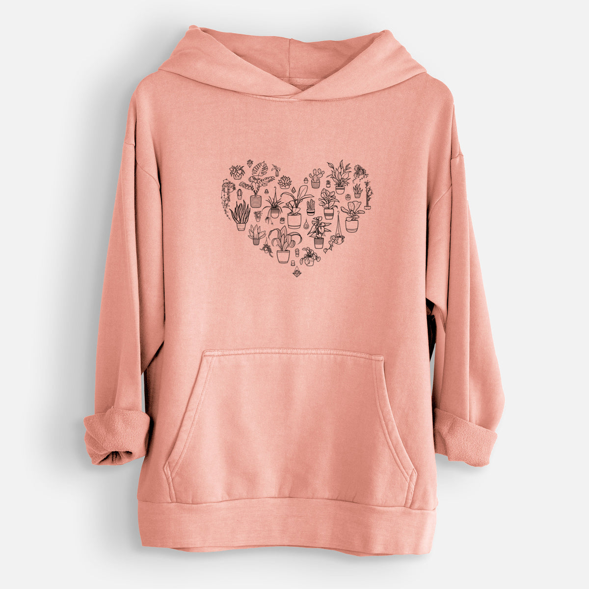 Heart Full of House Plants  - Urban Heavyweight Hoodie