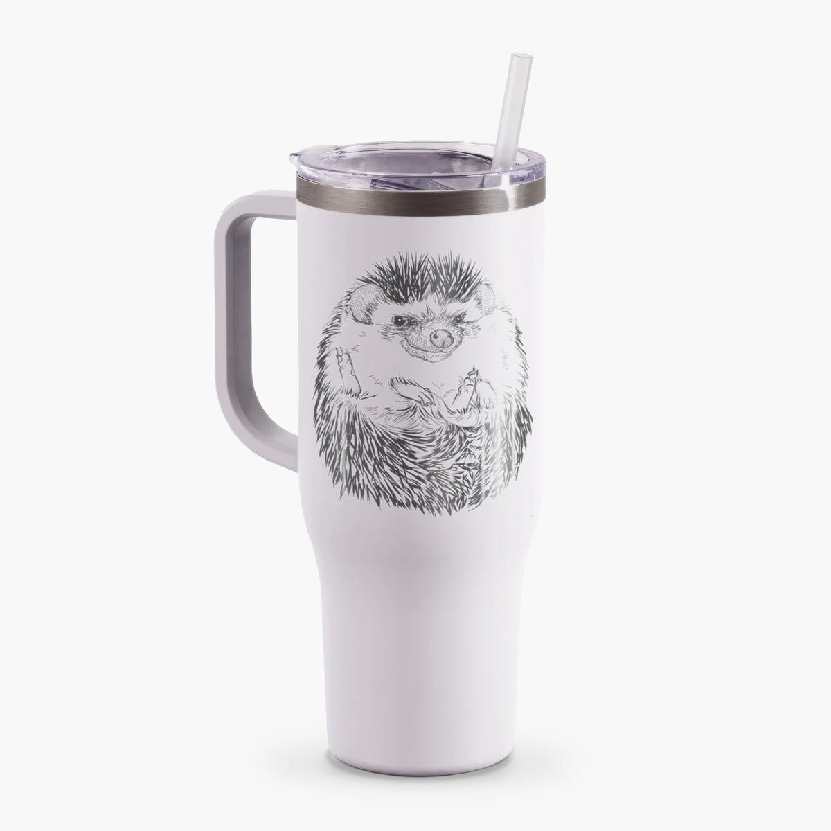 African Pygmy Hedgehog - Atelerix albiventris - 40oz Tumbler with Handle