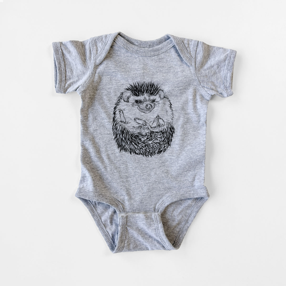 African Pygmy Hedgehog - Atelerix albiventris - Baby Fine Jersey Bodysuit