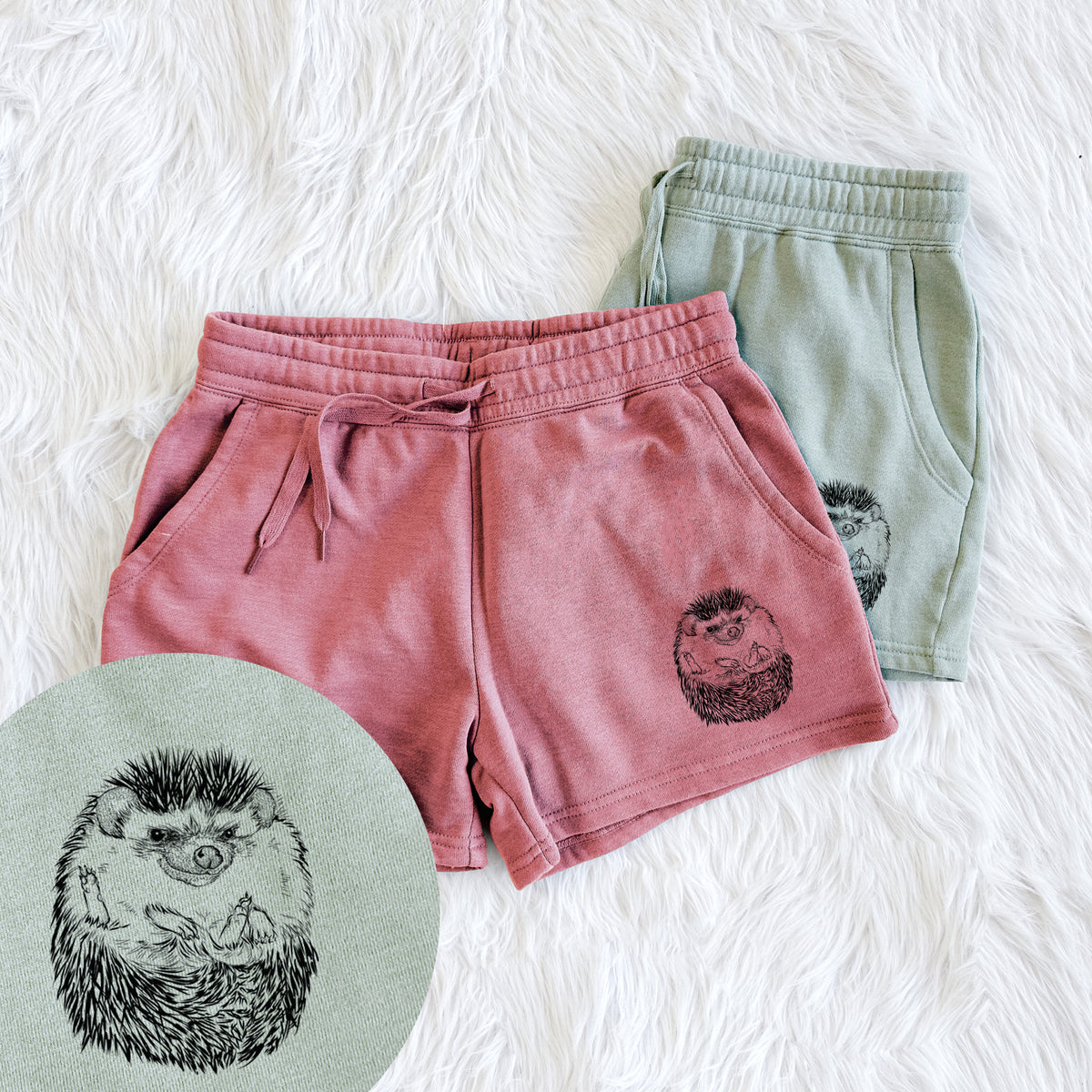 African Pygmy Hedgehog - Atelerix albiventris - Women&#39;s Cali Wave Shorts