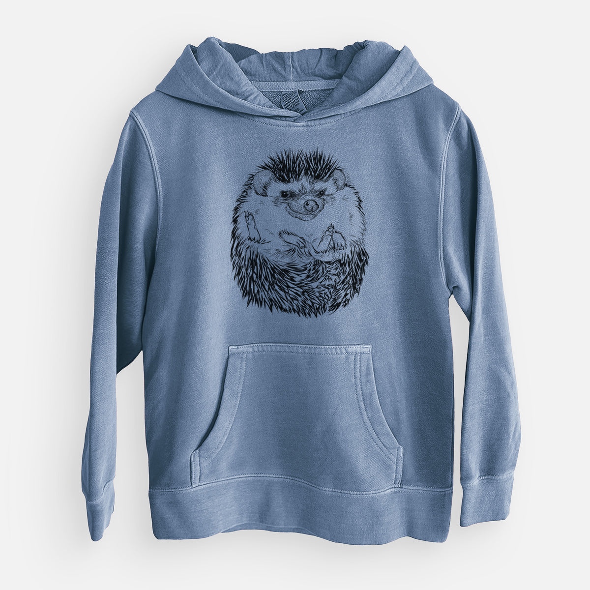 African Pygmy Hedgehog - Atelerix albiventris - Youth Pigment Dyed Hoodie