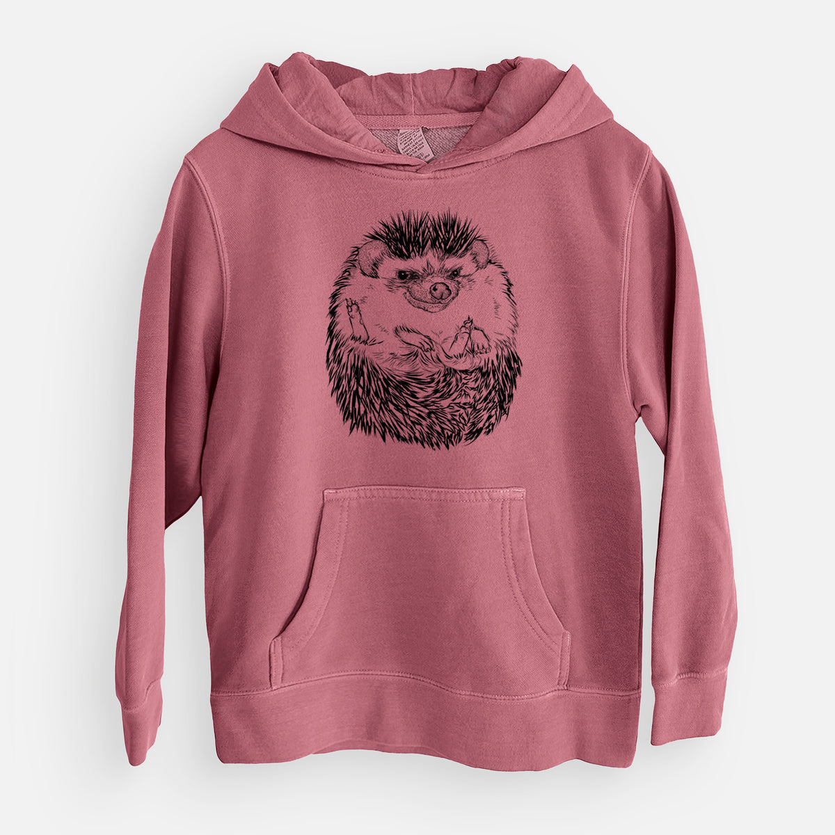 African Pygmy Hedgehog - Atelerix albiventris - Youth Pigment Dyed Hoodie