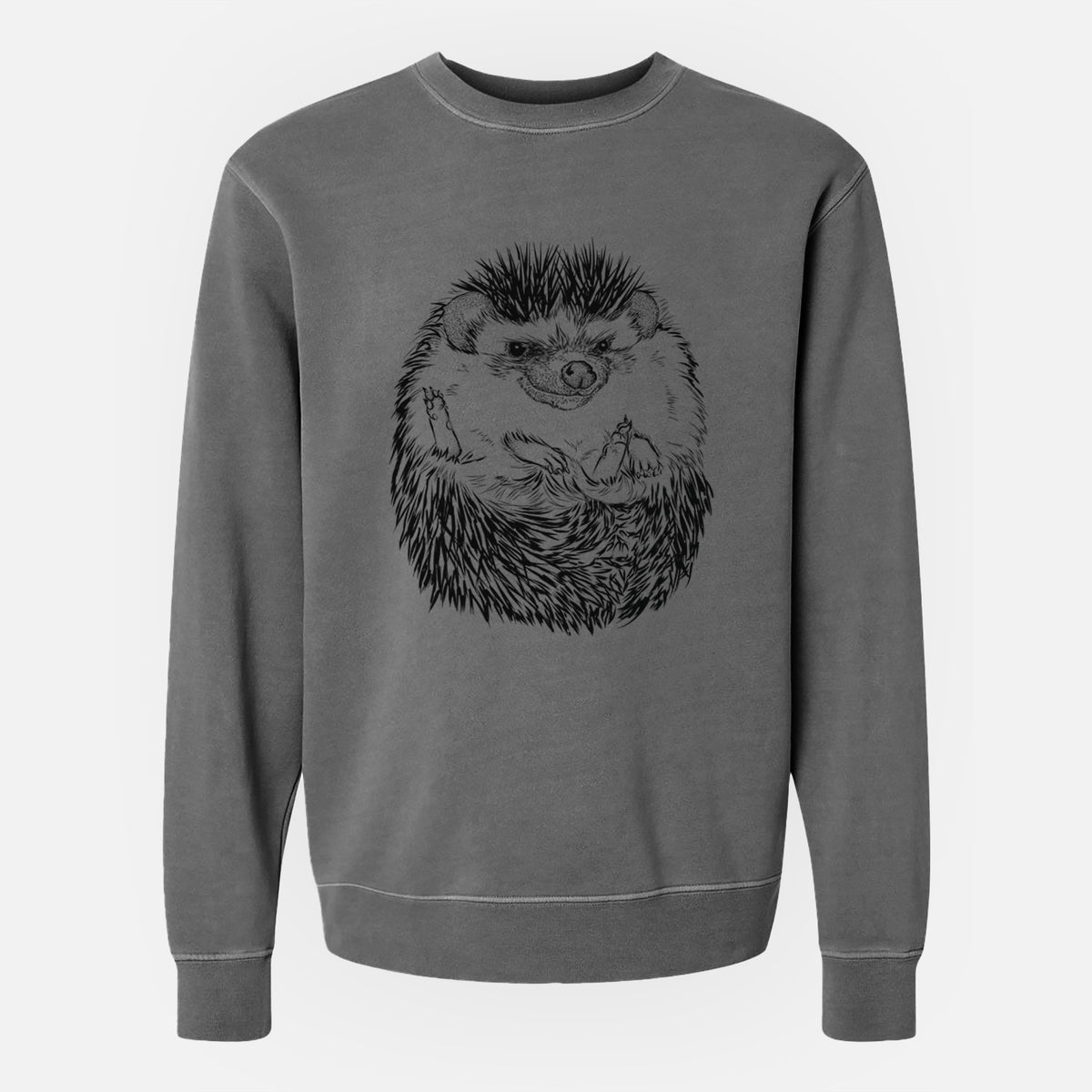 African Pygmy Hedgehog - Atelerix albiventris - Unisex Pigment Dyed Crew Sweatshirt