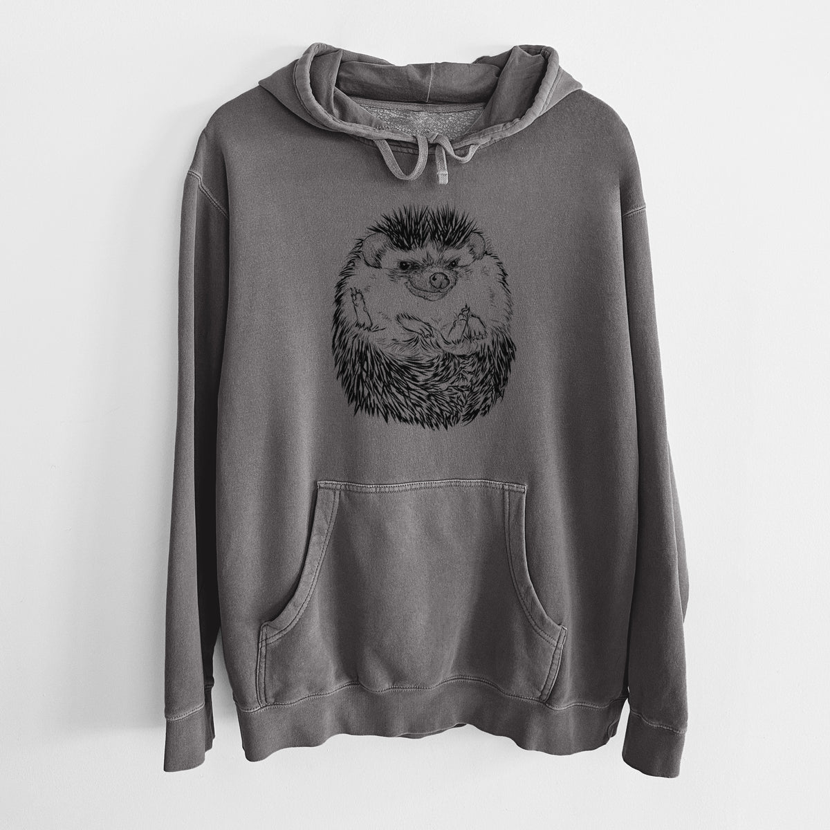 African Pygmy Hedgehog - Atelerix albiventris - Unisex Pigment Dyed Hoodie