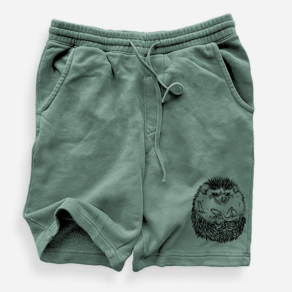African Pygmy Hedgehog - Atelerix albiventris - Unisex Pigment Dyed Shorts