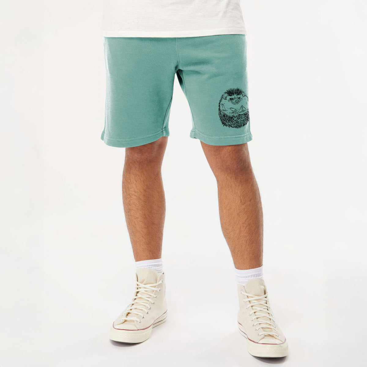 African Pygmy Hedgehog - Atelerix albiventris - Unisex Pigment Dyed Shorts