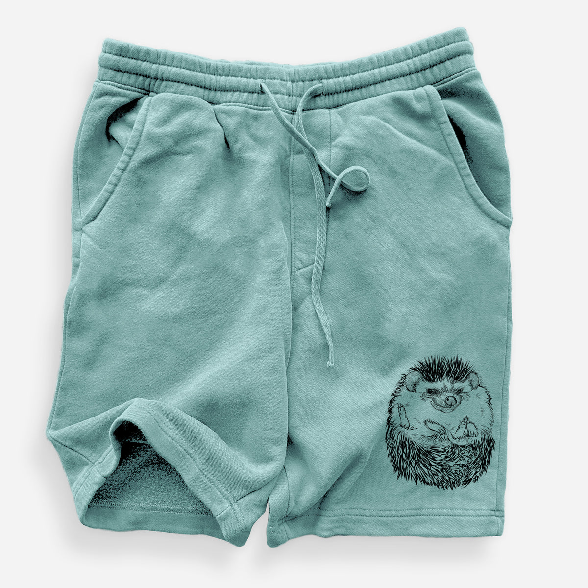 African Pygmy Hedgehog - Atelerix albiventris - Unisex Pigment Dyed Shorts