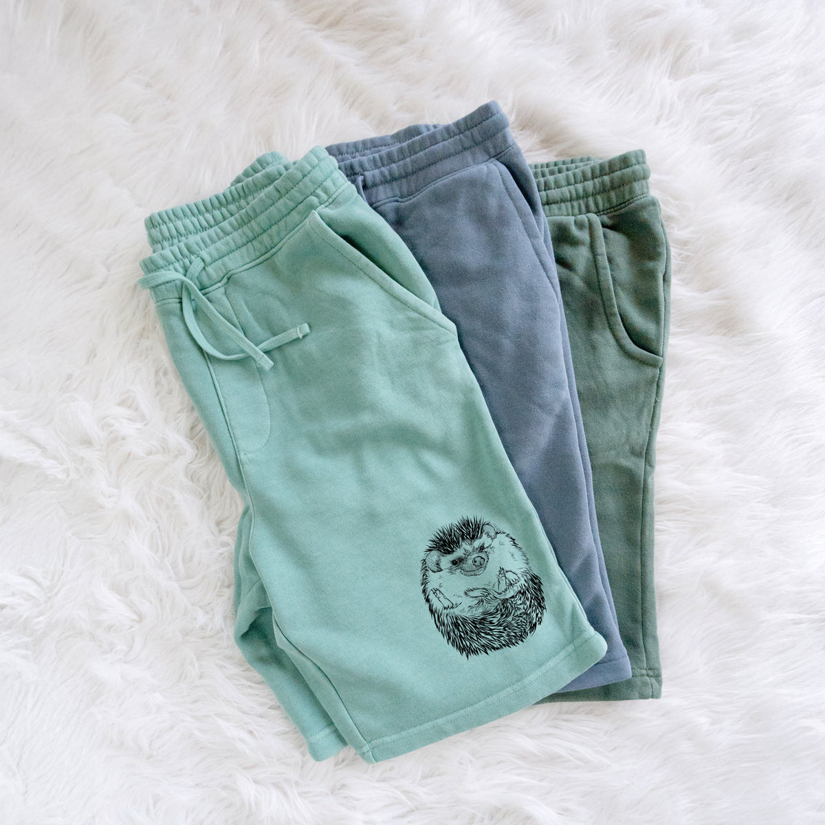 African Pygmy Hedgehog - Atelerix albiventris - Unisex Pigment Dyed Shorts
