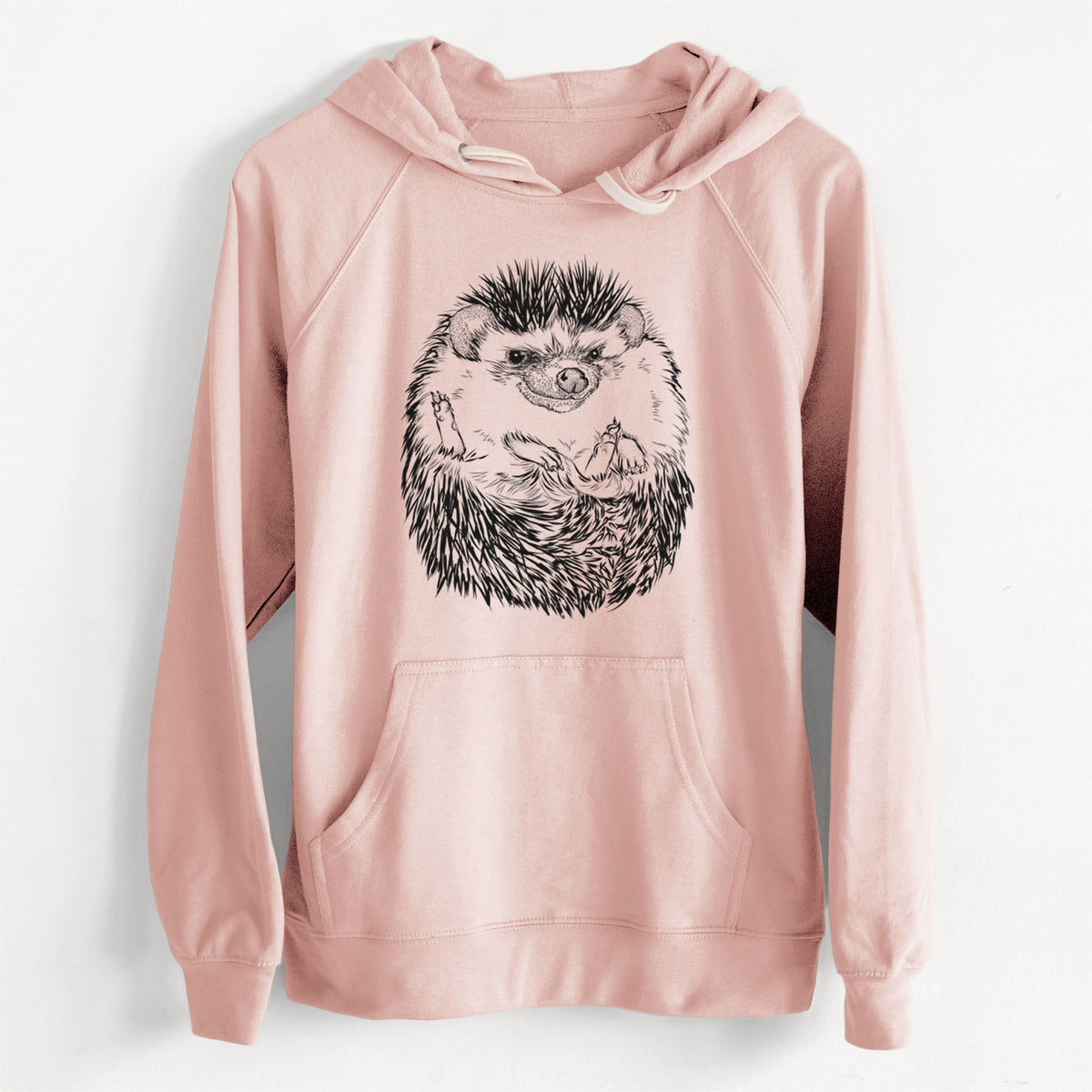 CLEARANCE - African Pygmy Hedgehog - Atelerix albiventris  - Unisex Slim Fit Loopback Terry Hoodie