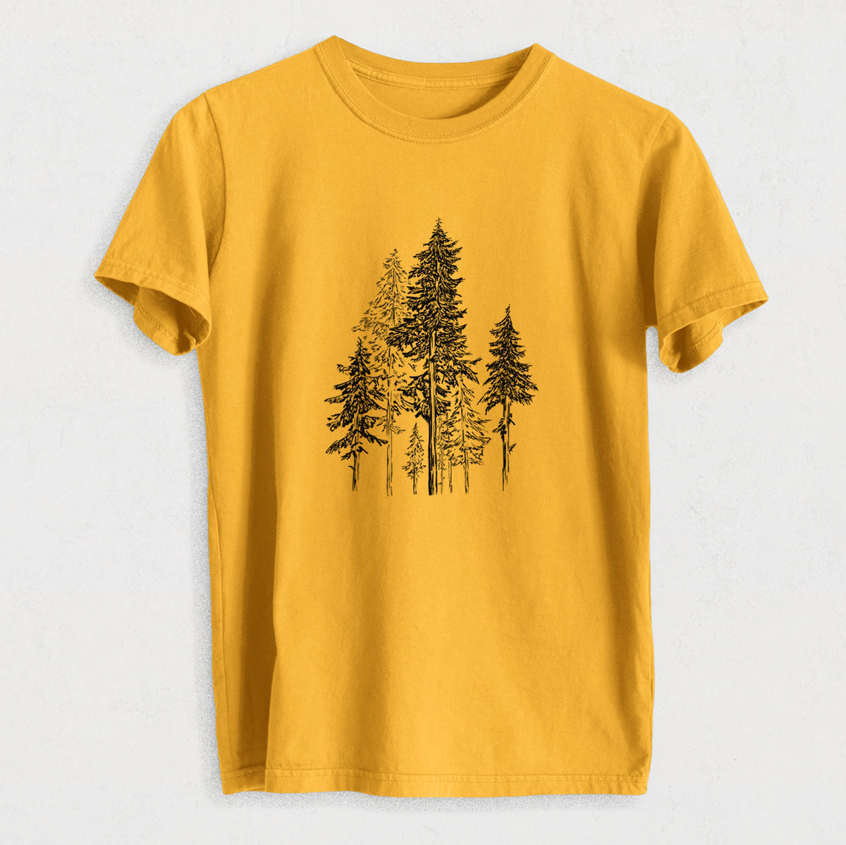 Hemlock Forest - Heavyweight Men&#39;s 100% Organic Cotton Tee