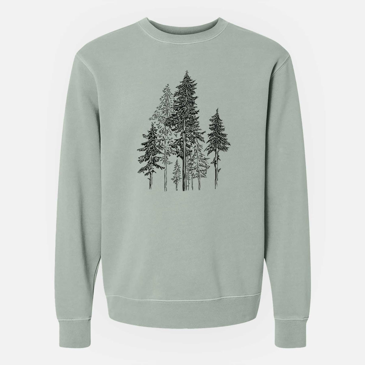 Hemlock Forest - Unisex Pigment Dyed Crew Sweatshirt