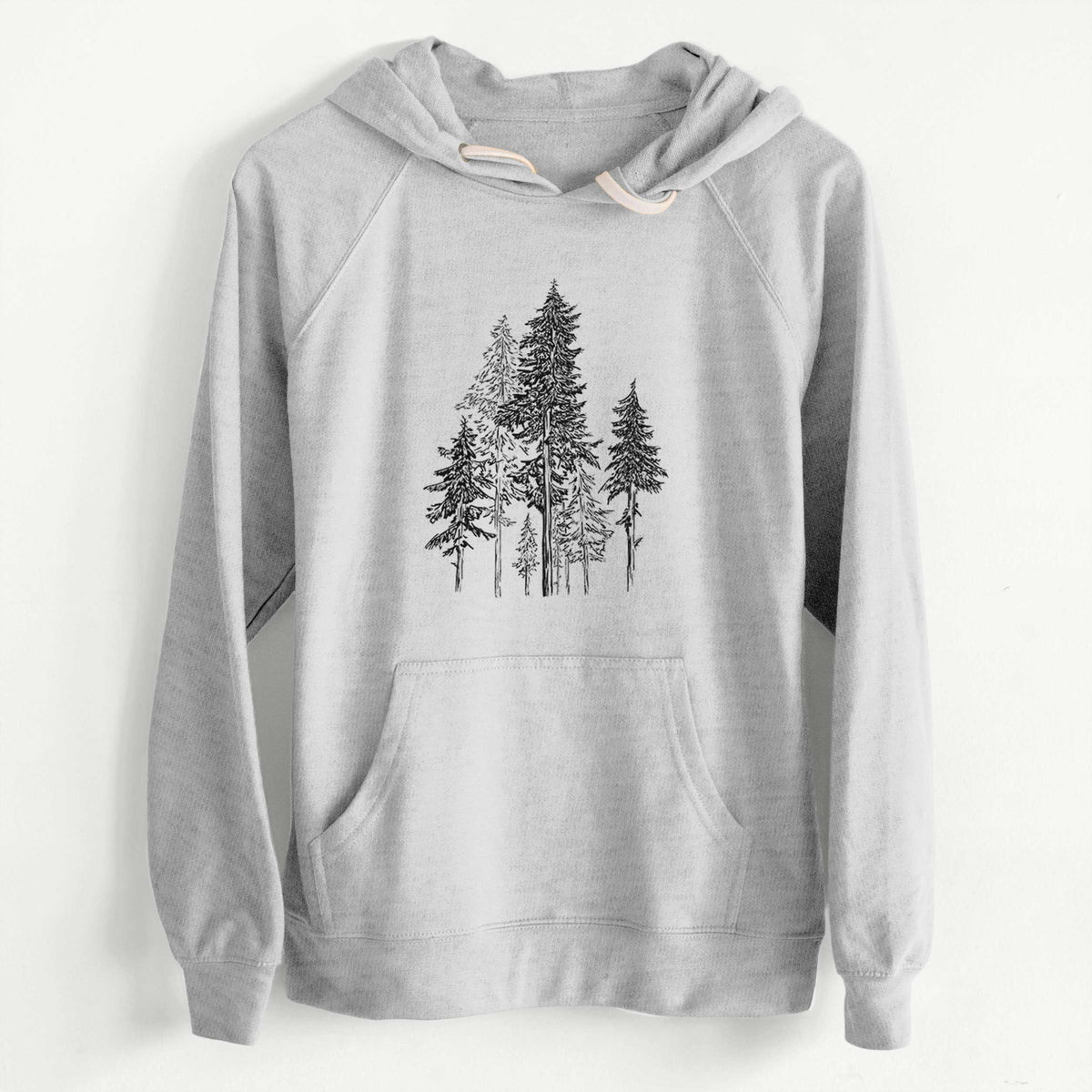 CLEARANCE - Hemlock Forest  - Unisex Slim Fit Loopback Terry Hoodie