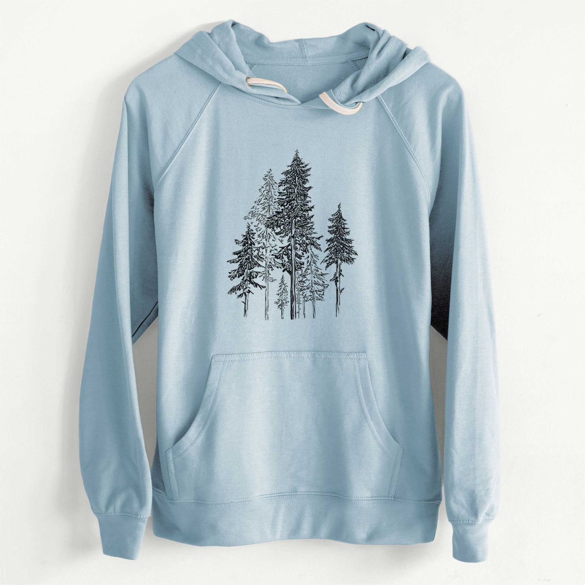 CLEARANCE - Hemlock Forest  - Unisex Slim Fit Loopback Terry Hoodie