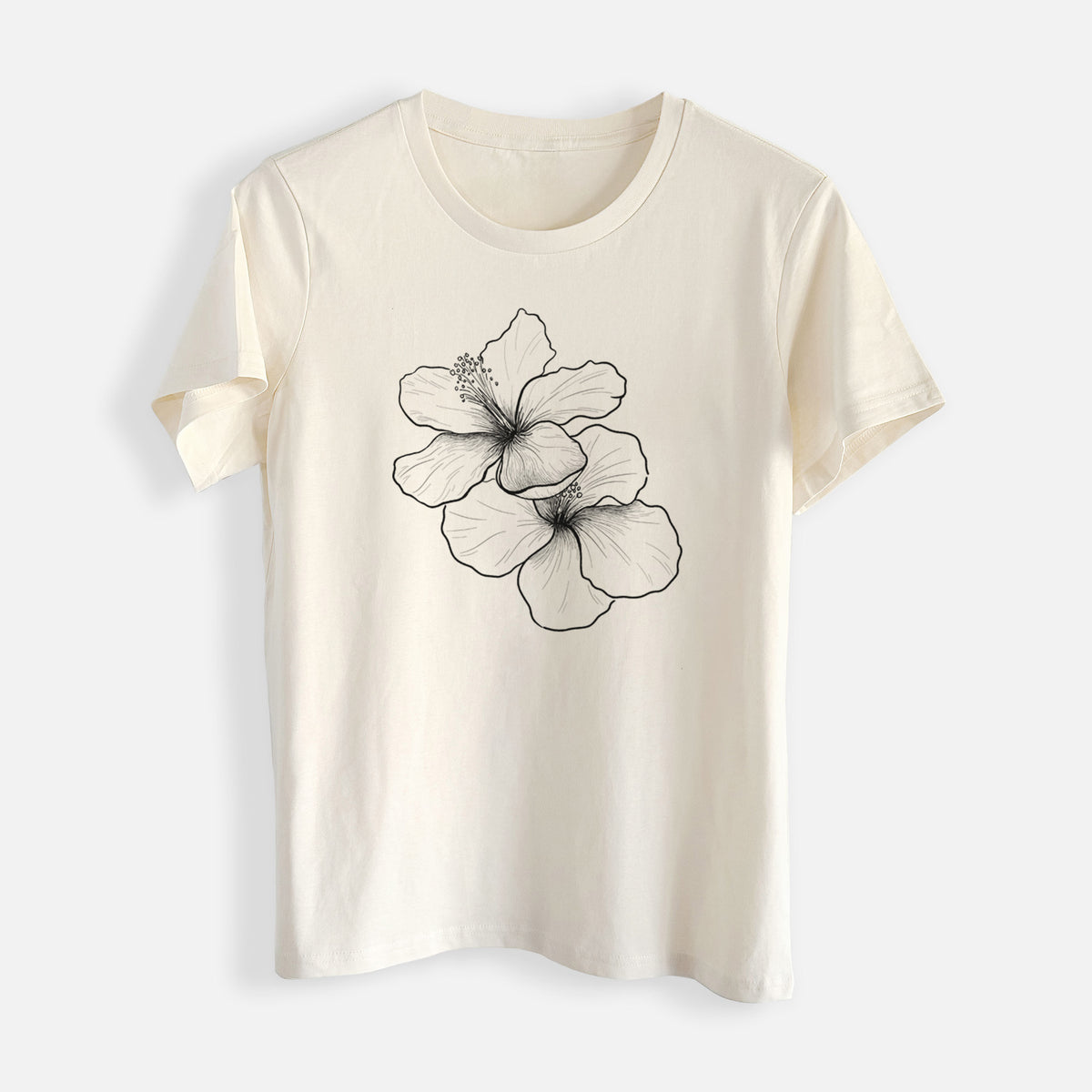 Hibiscus Flowers - Womens Everyday Maple Tee