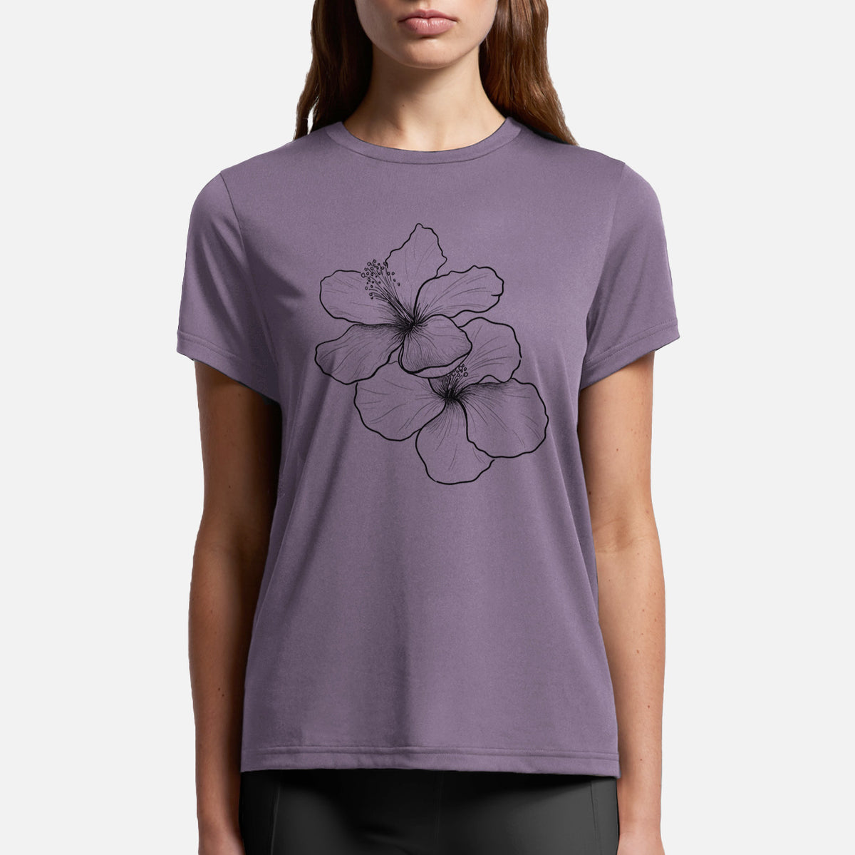 Hibiscus Flowers - Womens Everyday Maple Tee