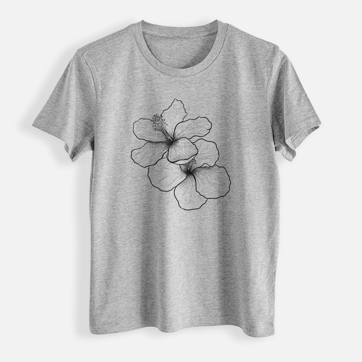 Hibiscus Flowers - Womens Everyday Maple Tee