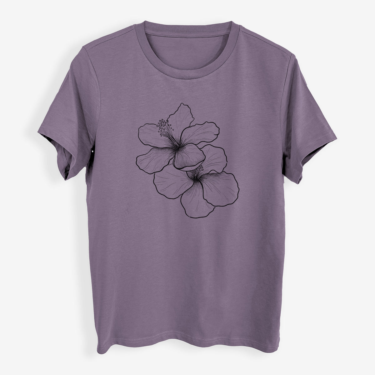 Hibiscus Flowers - Womens Everyday Maple Tee