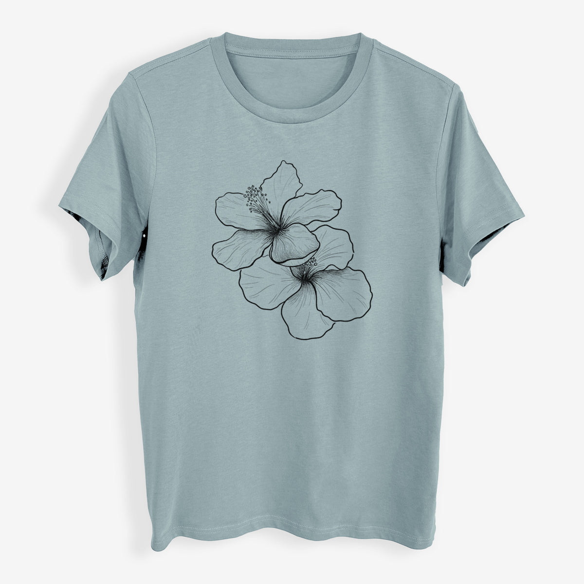 Hibiscus Flowers - Womens Everyday Maple Tee