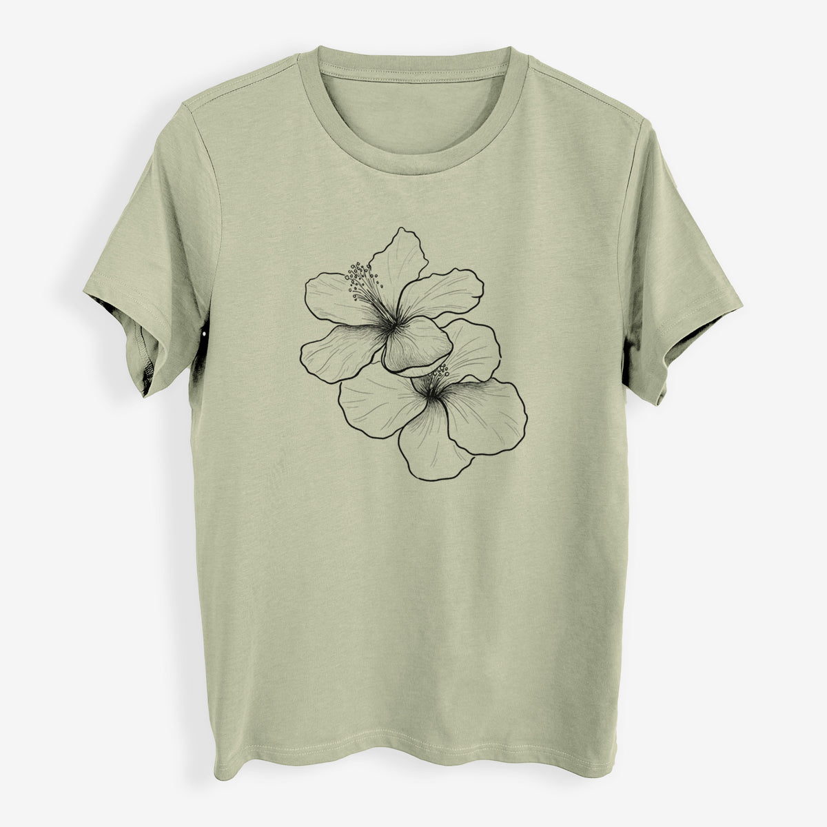 Hibiscus Flowers - Womens Everyday Maple Tee