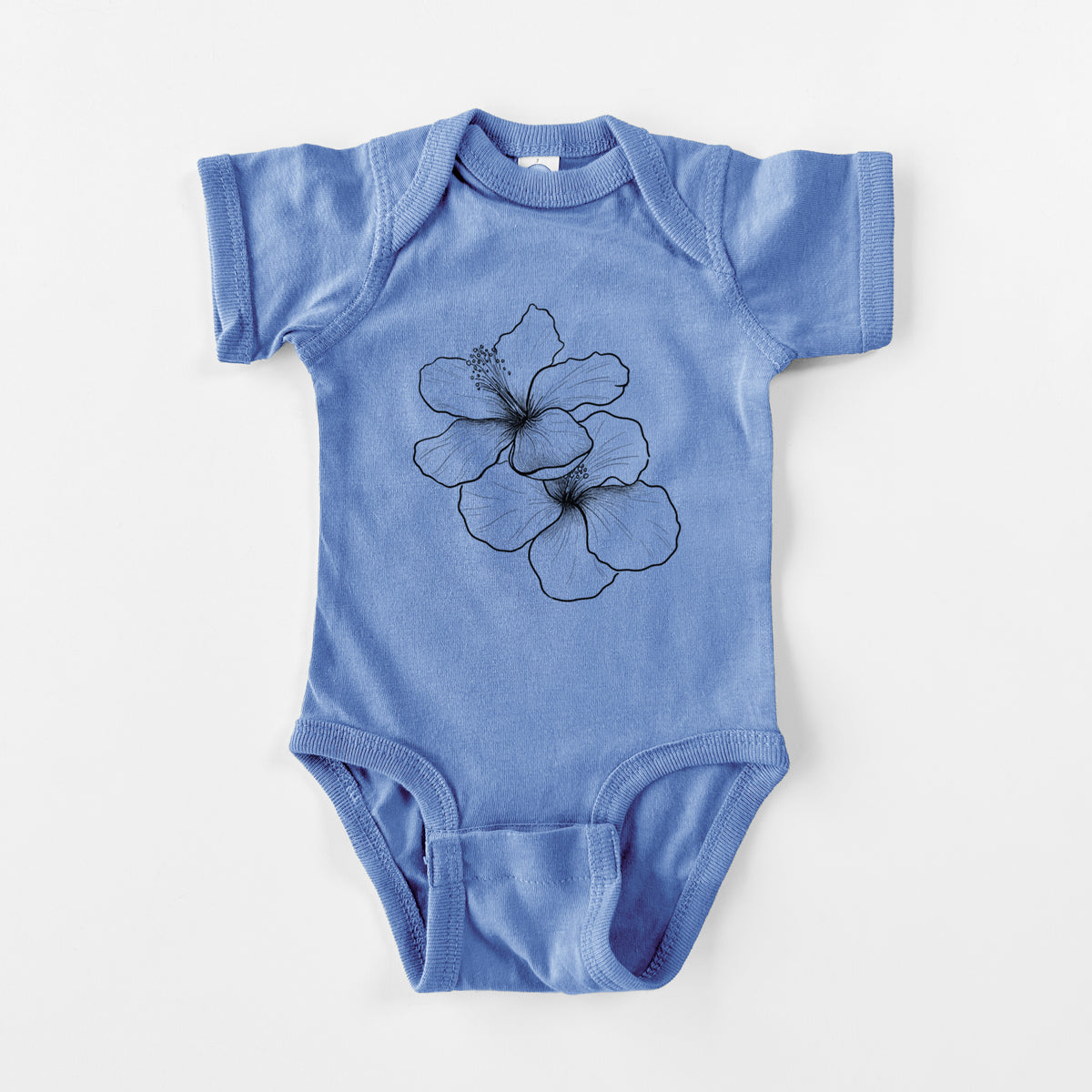 Hibiscus Flowers - Baby Fine Jersey Bodysuit