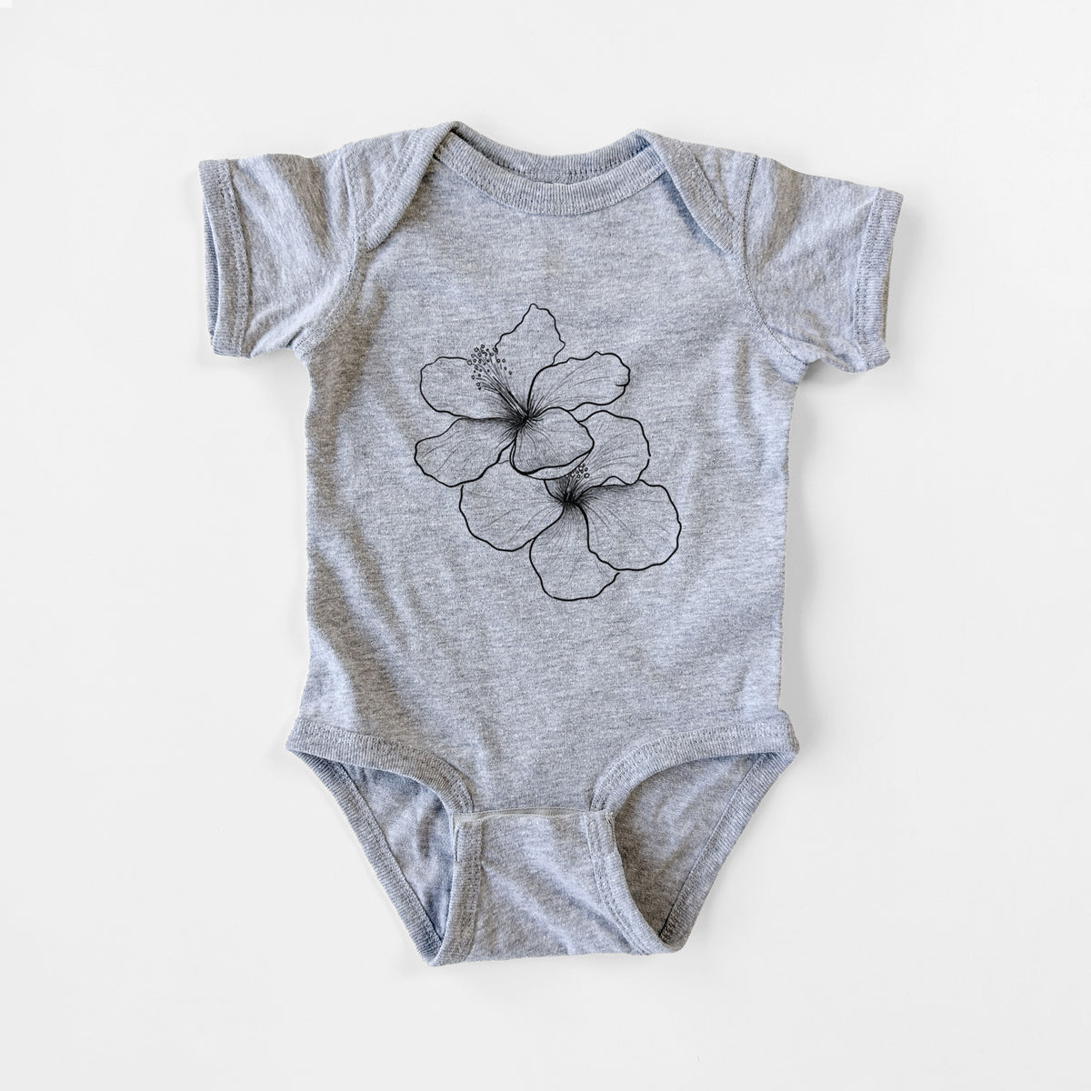 Hibiscus Flowers - Baby Fine Jersey Bodysuit