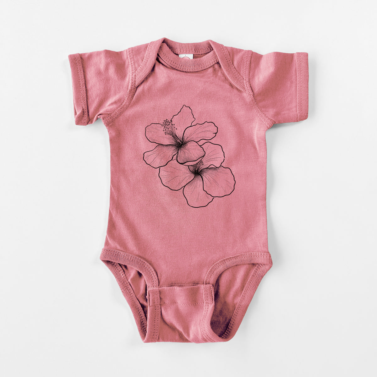 Hibiscus Flowers - Baby Fine Jersey Bodysuit