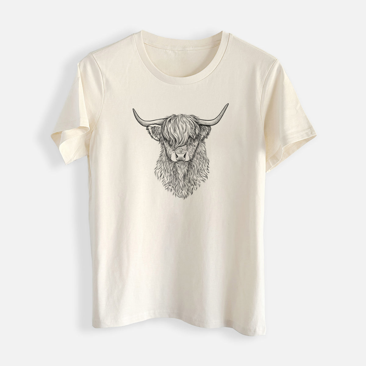 Scottish Highland Cow - Bos taurus taurus - Womens Everyday Maple Tee