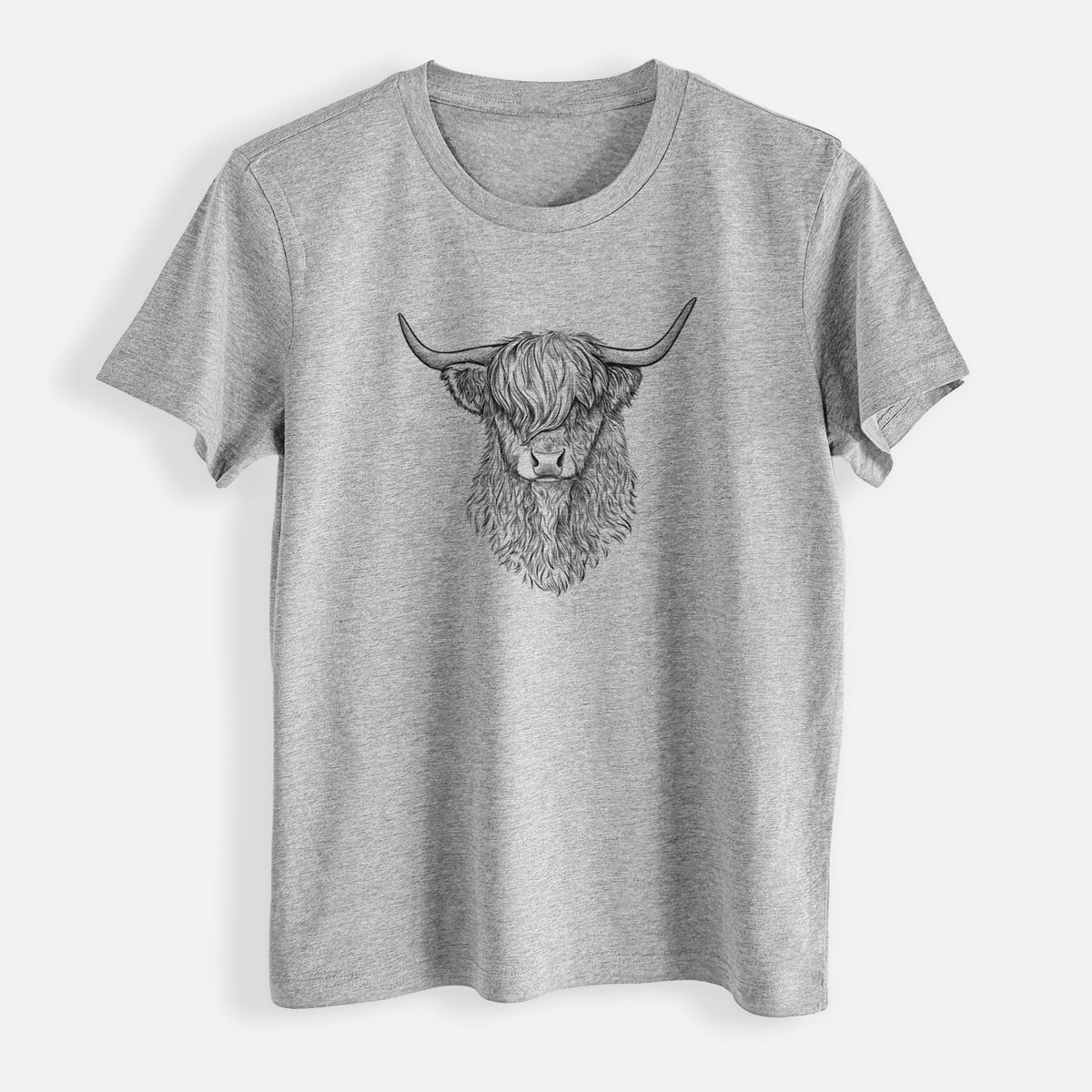 Scottish Highland Cow - Bos taurus taurus - Womens Everyday Maple Tee