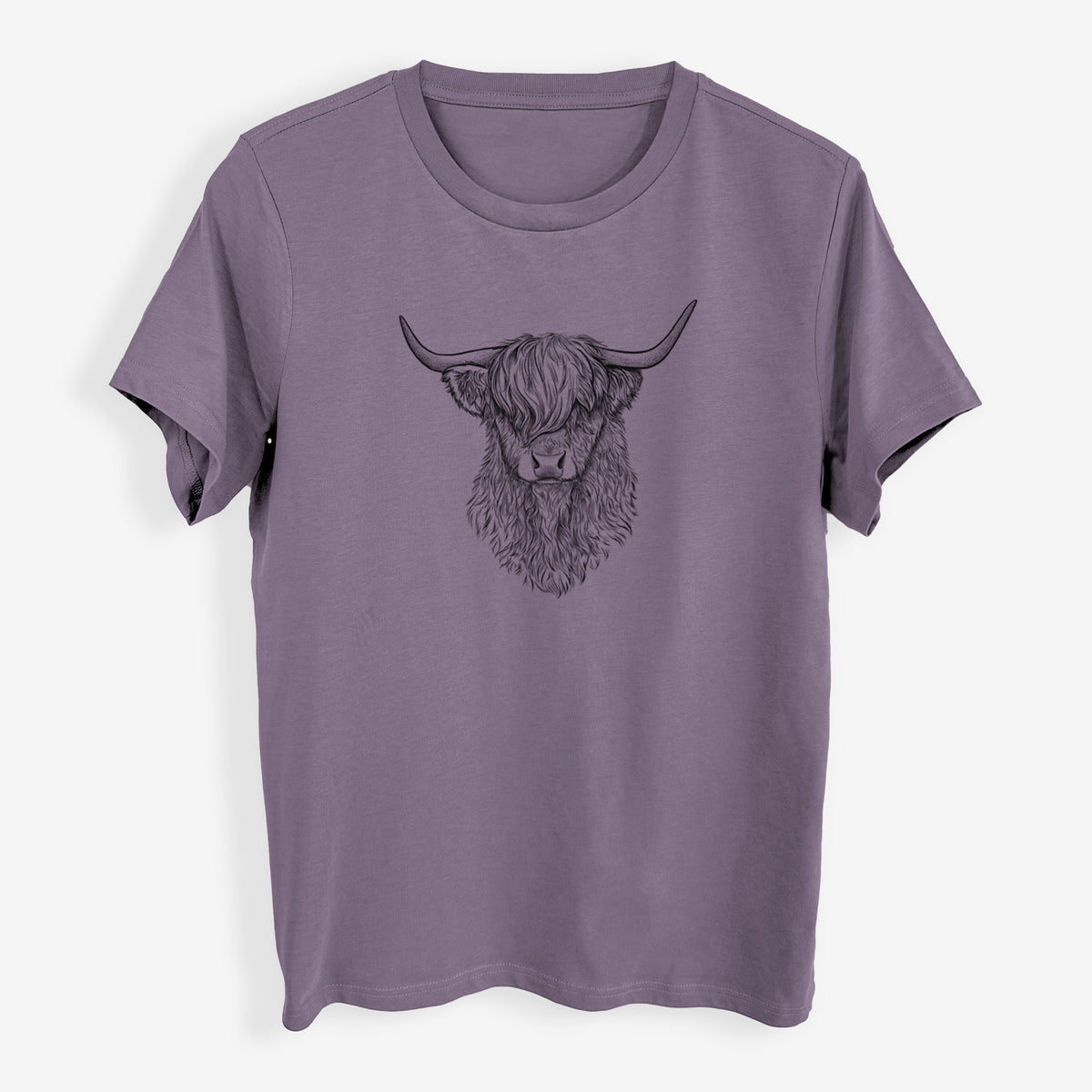 Scottish Highland Cow - Bos taurus taurus - Womens Everyday Maple Tee