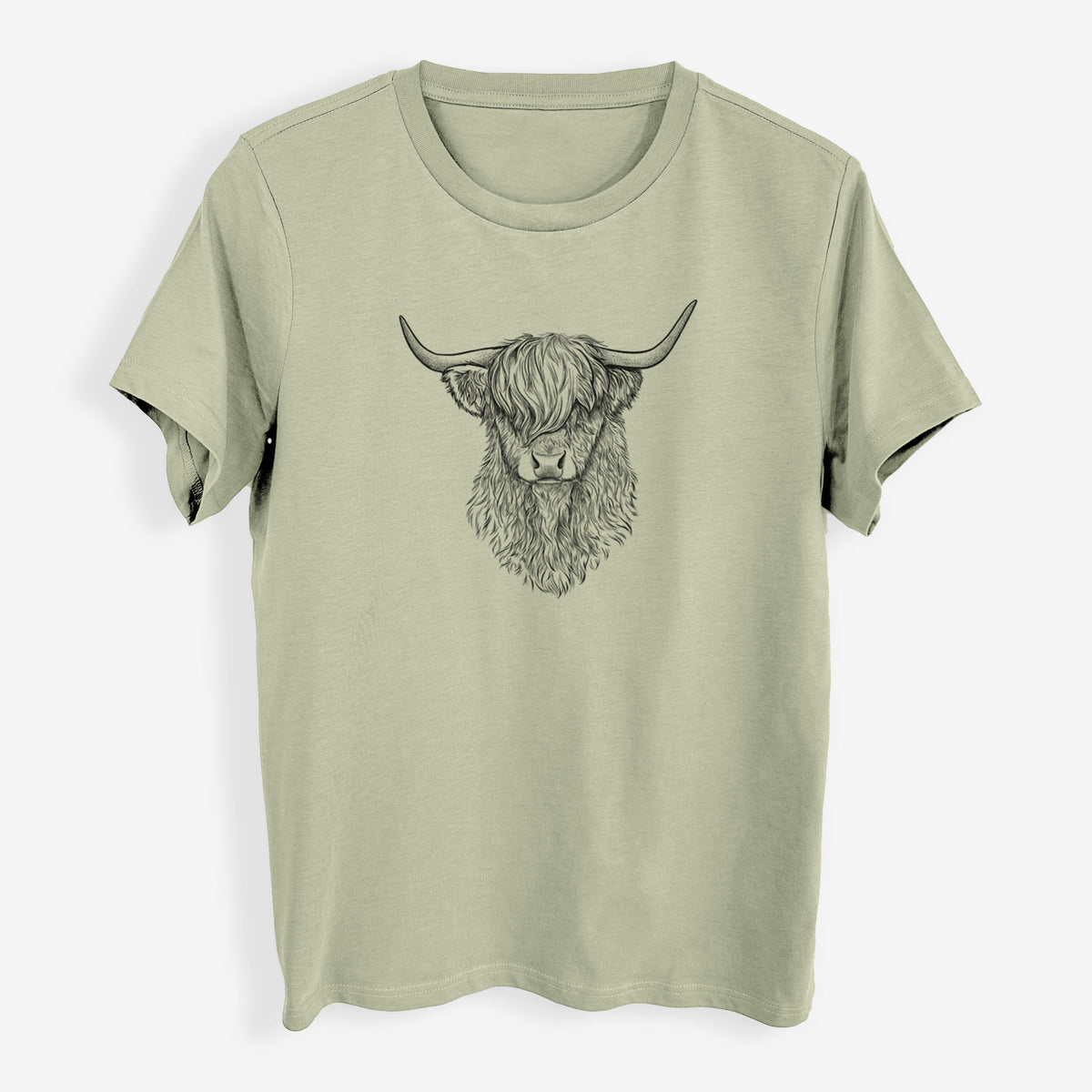 Scottish Highland Cow - Bos taurus taurus - Womens Everyday Maple Tee