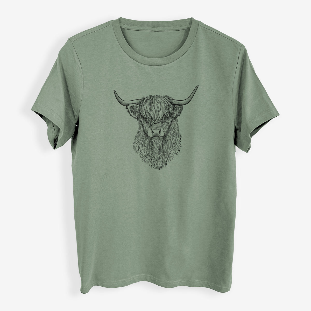 Scottish Highland Cow - Bos taurus taurus - Womens Everyday Maple Tee