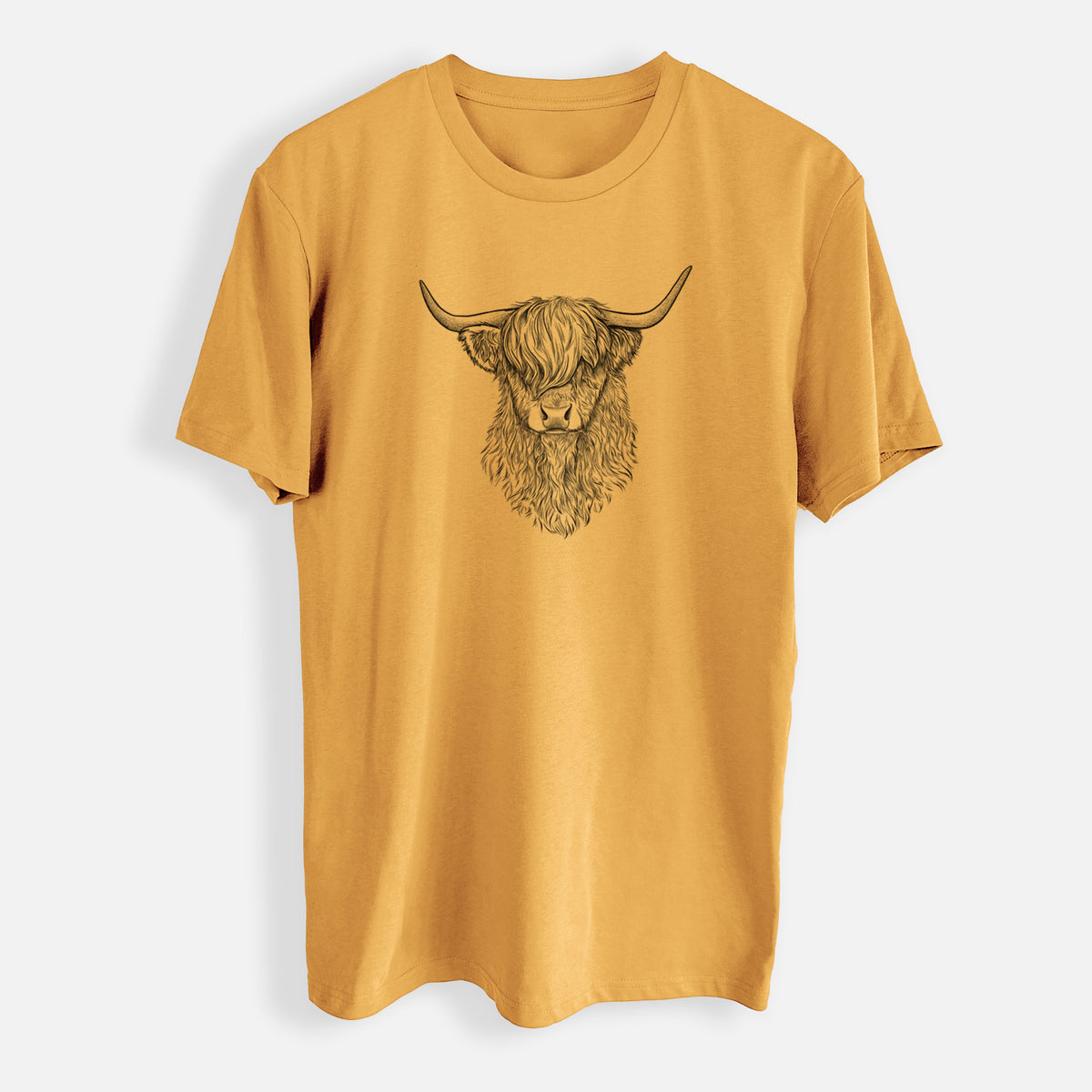 Scottish Highland Cow - Bos taurus taurus - Mens Everyday Staple Tee