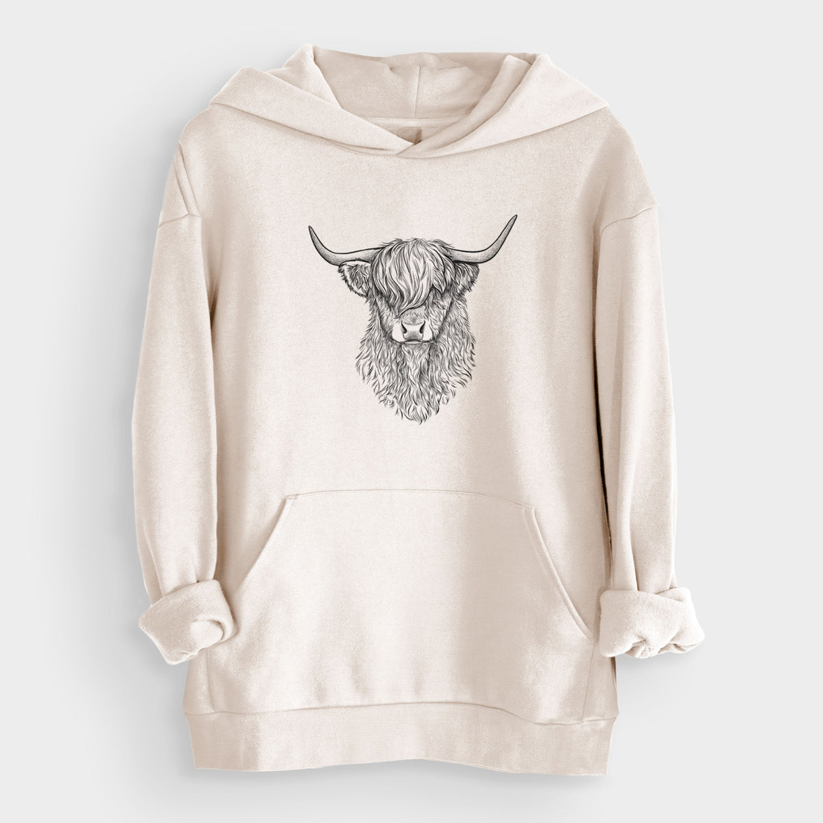 Scottish Highland Cow - Bos taurus taurus  - Bodega Midweight Hoodie