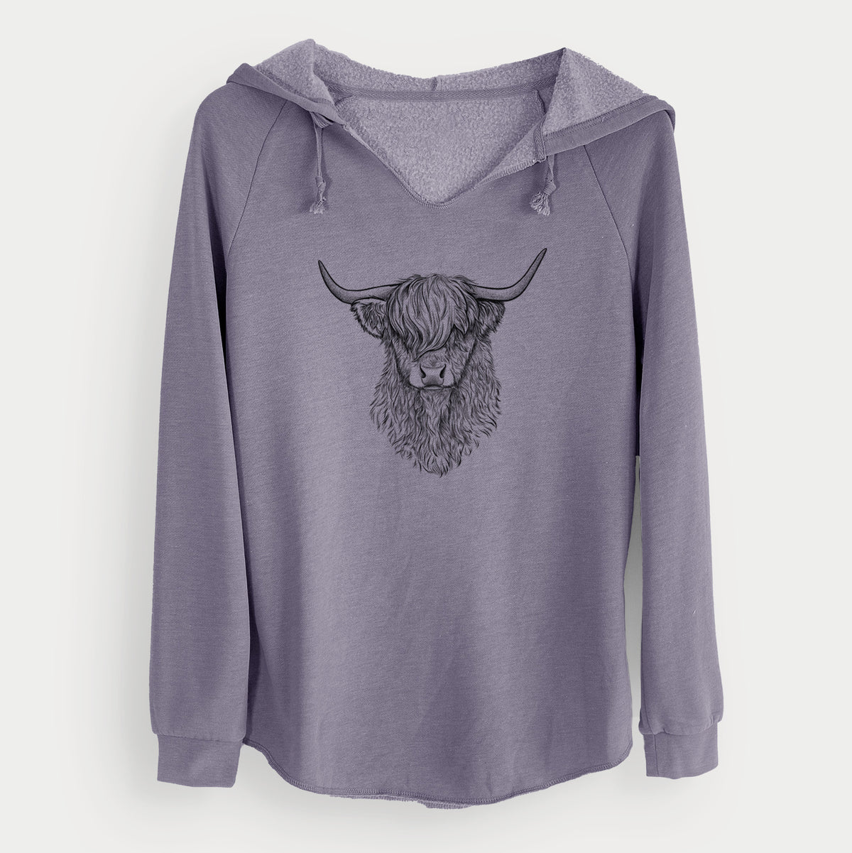 Scottish Highland Cow - Bos taurus taurus - Cali Wave Hooded Sweatshirt
