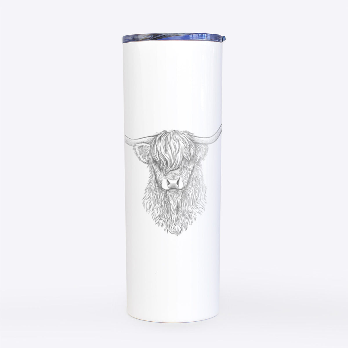 Scottish Highland Cow - Bos taurus taurus - 20oz Skinny Tumbler