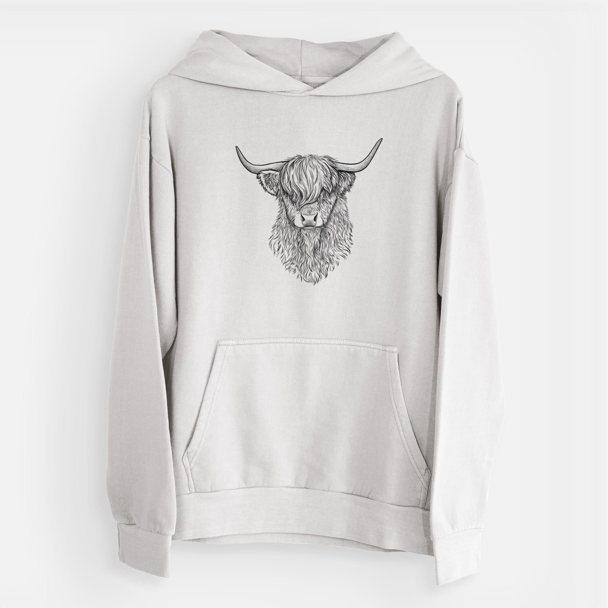 Scottish Highland Cow - Bos taurus taurus  - Urban Heavyweight Hoodie