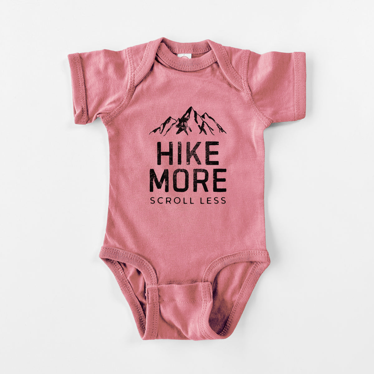 Hike More - Scroll Less - Baby Fine Jersey Bodysuit
