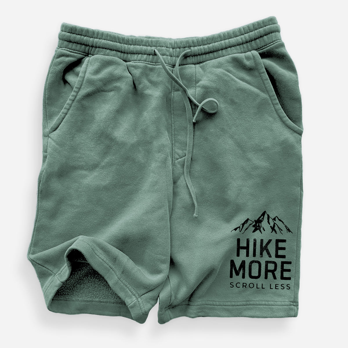 Hike More - Scroll Less - Unisex Pigment Dyed Shorts