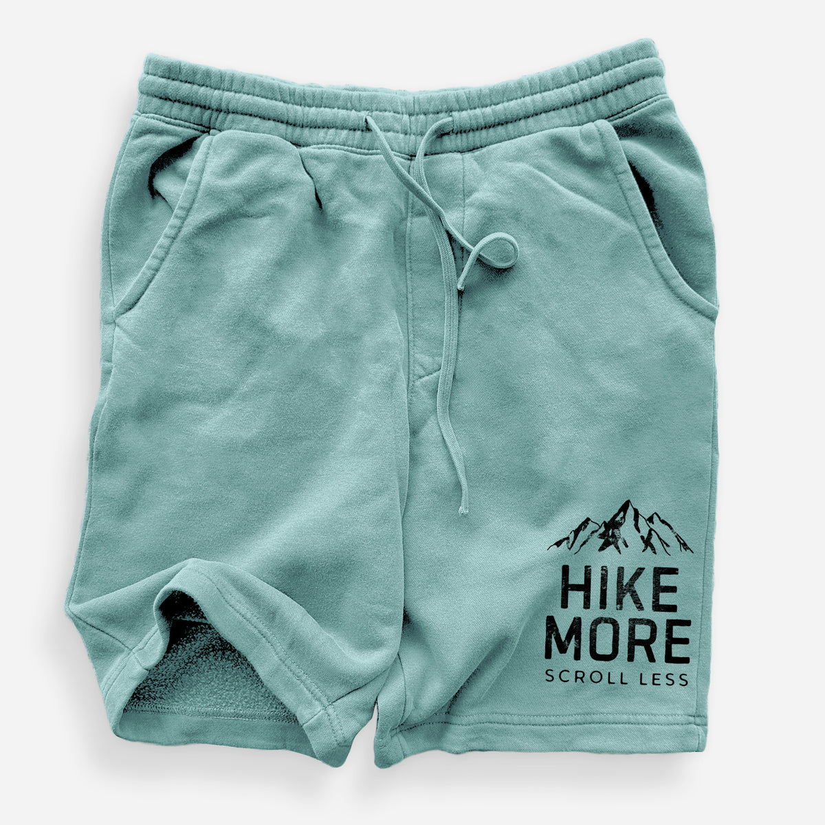 Hike More - Scroll Less - Unisex Pigment Dyed Shorts