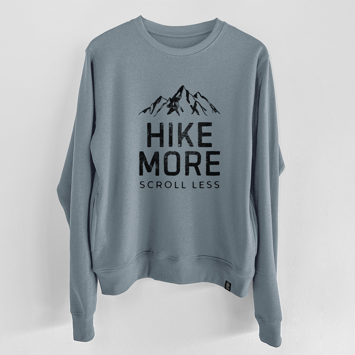 Hike More - Scroll Less  - Unisex Reclaimed Crewneck Sweatshirt