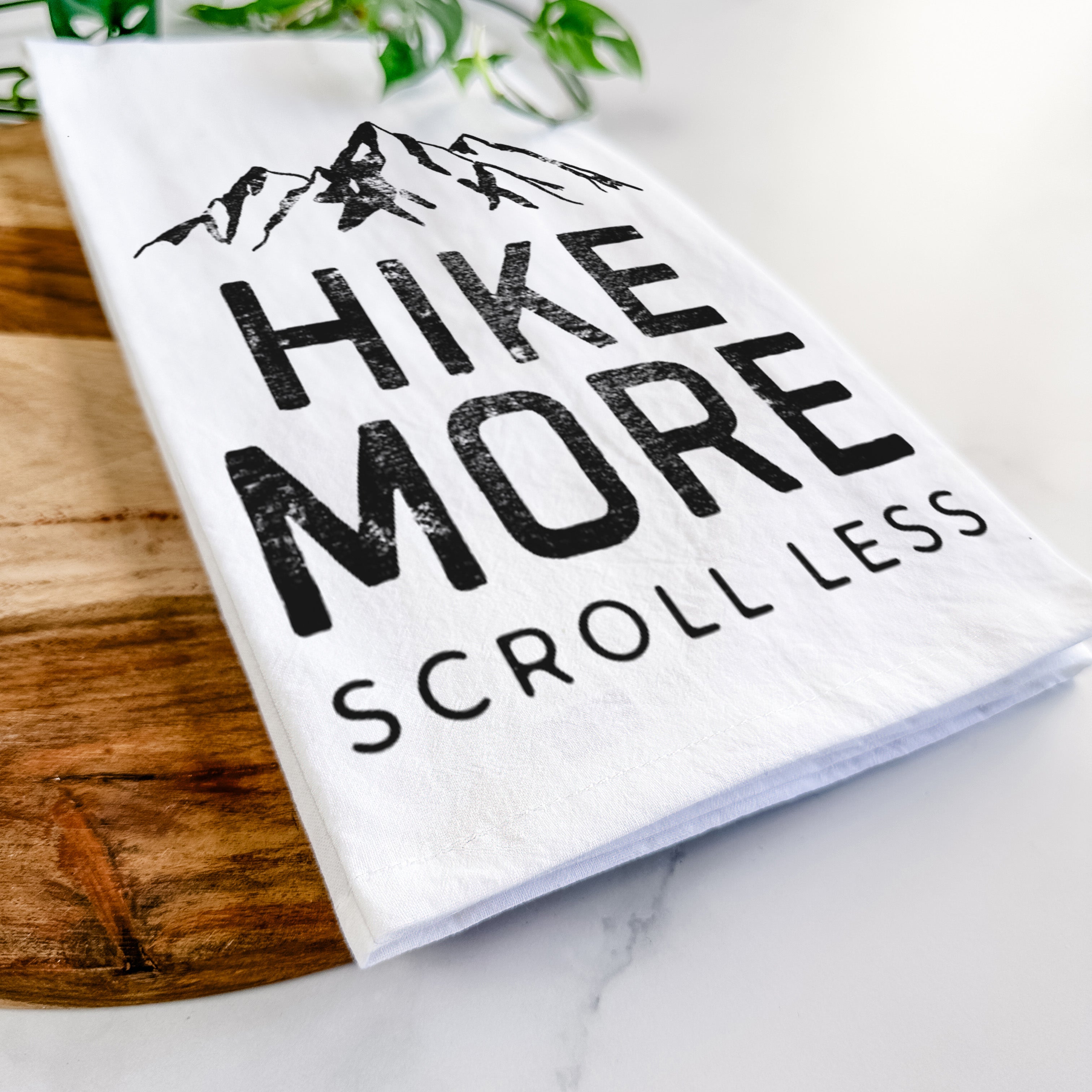 Hike More - Scroll Less Tea Towel