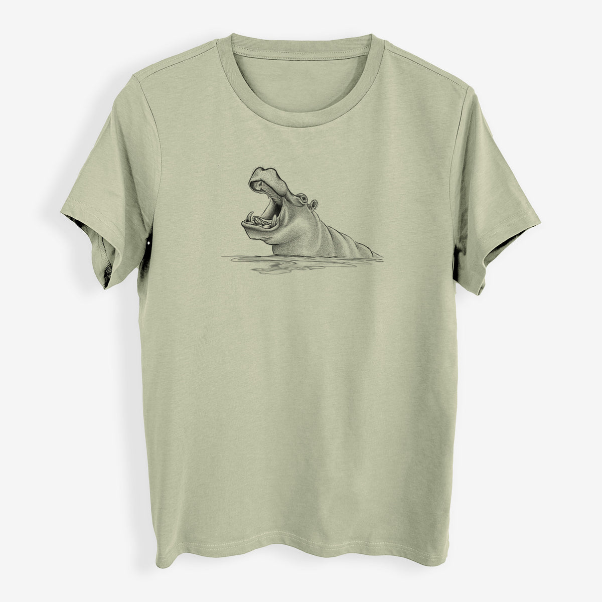 Hippo - Hippopotamus amphibius - Womens Everyday Maple Tee