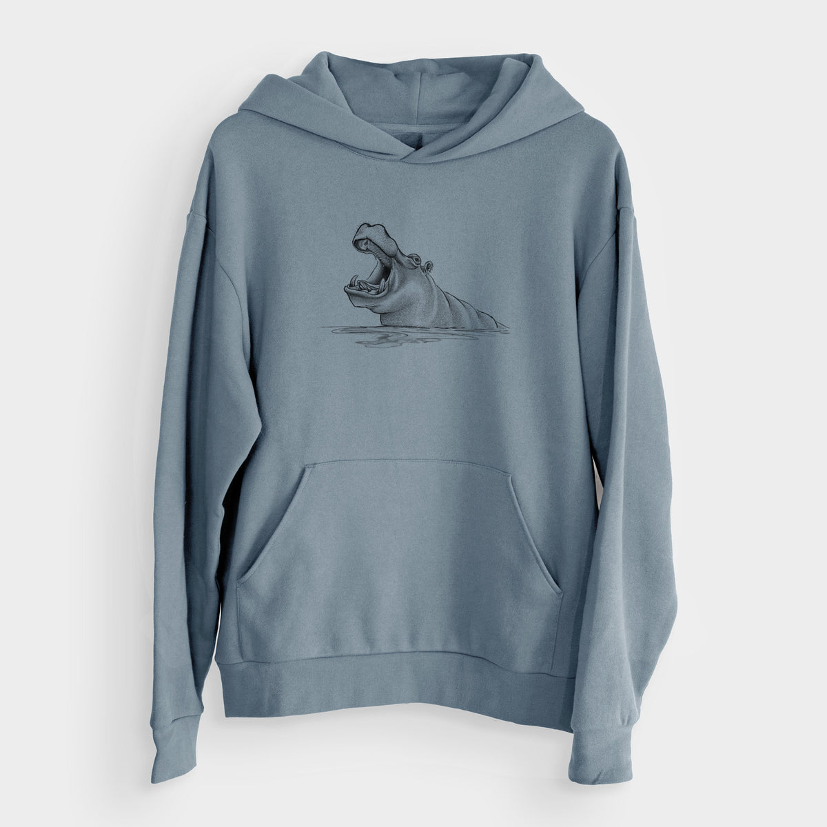 Hippo - Hippopotamus amphibius  - Bodega Midweight Hoodie