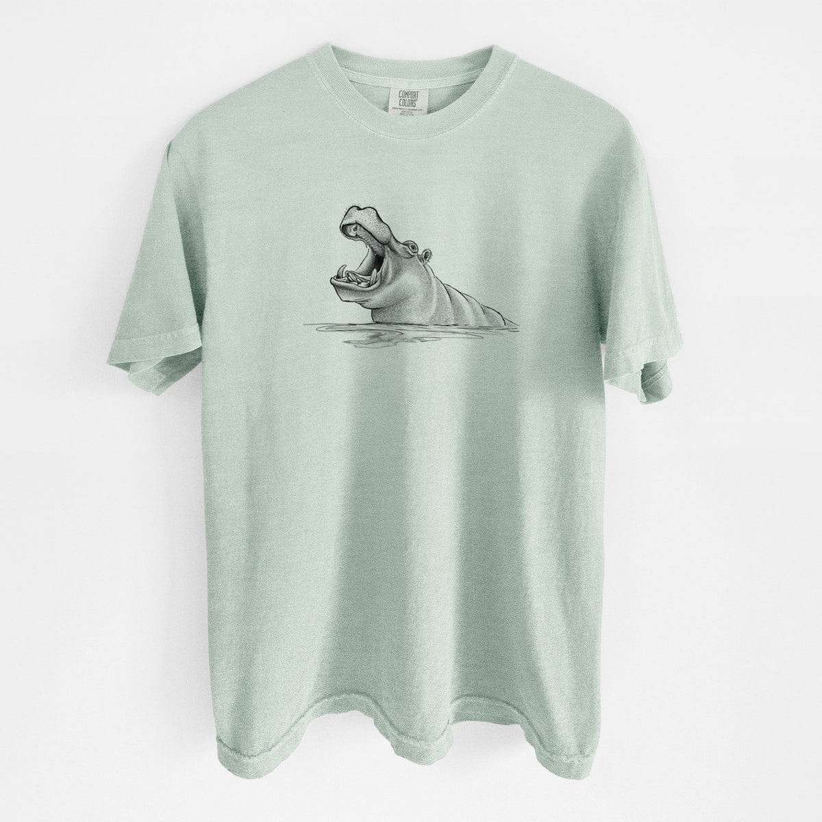 Hippo - Hippopotamus amphibius - Unisex Comfort Colors Garment-Dyed Heavyweight T-shirt