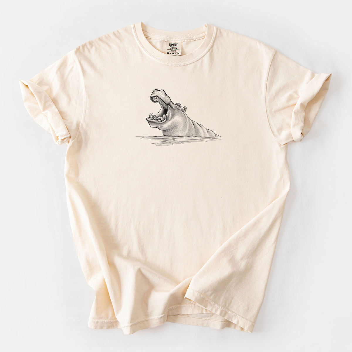 Hippo - Hippopotamus amphibius - Unisex Comfort Colors Garment-Dyed Heavyweight T-shirt