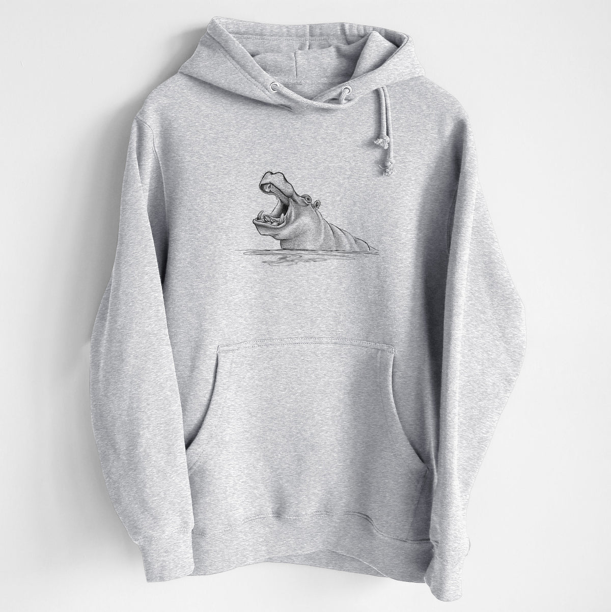 Hippo - Hippopotamus amphibius - Heavyweight Fleece Hoodie