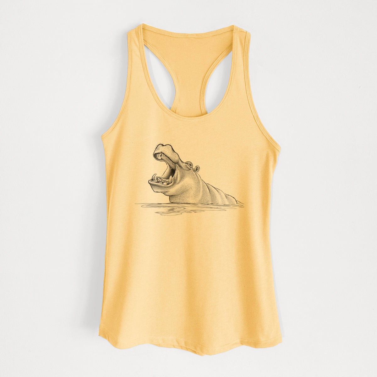 Hippo - Hippopotamus amphibius - Women&#39;s Racerback Tanktop