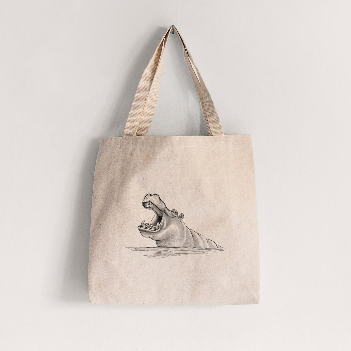 Hippo - Hippopotamus amphibius - Tote Bag