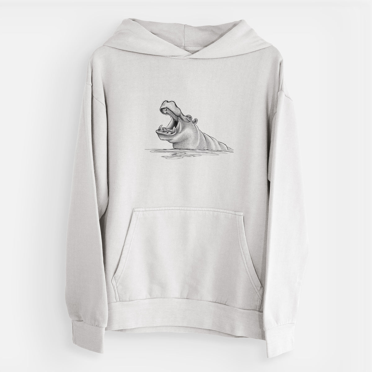 Hippo - Hippopotamus amphibius  - Urban Heavyweight Hoodie